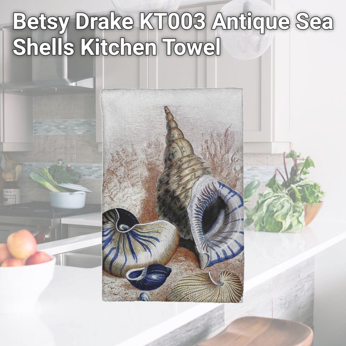 Picture of Betsy Drake KT003 Antique Sea Shells Kitchen Towel