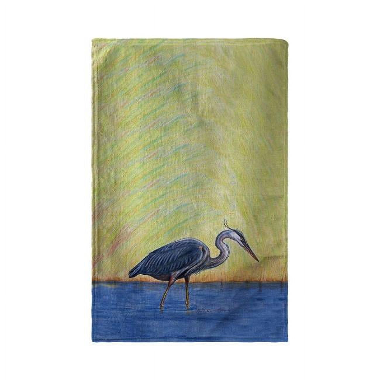Bt027 Blue Heron Beach Towel - 30 X 50 In.