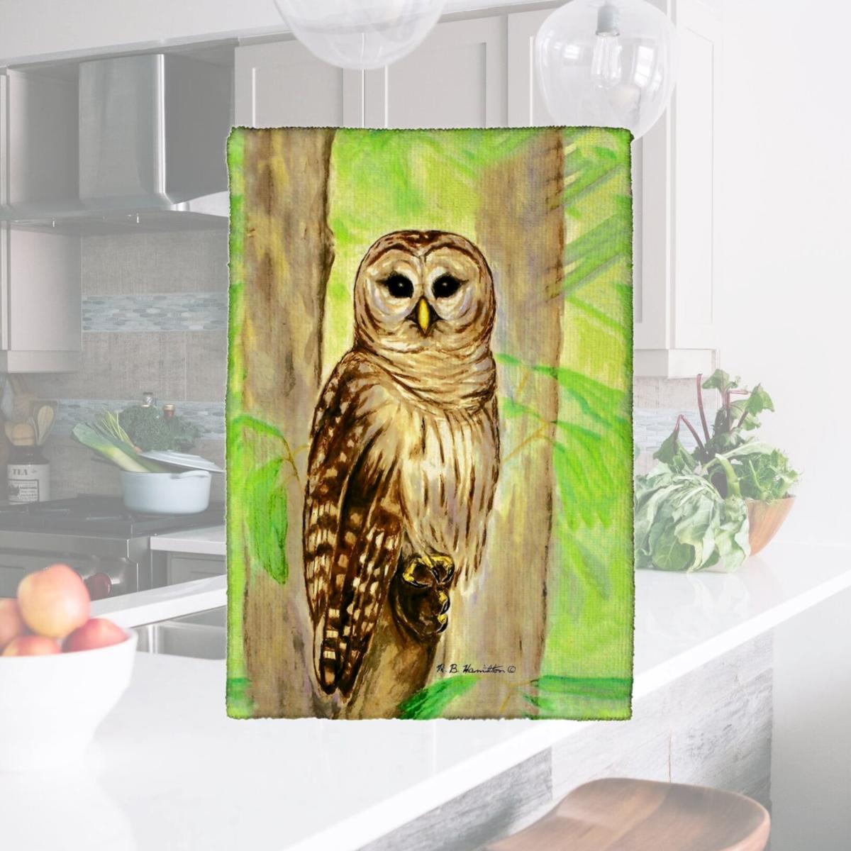 Picture of Betsy Drake KT240 Owl Kitchen Towel