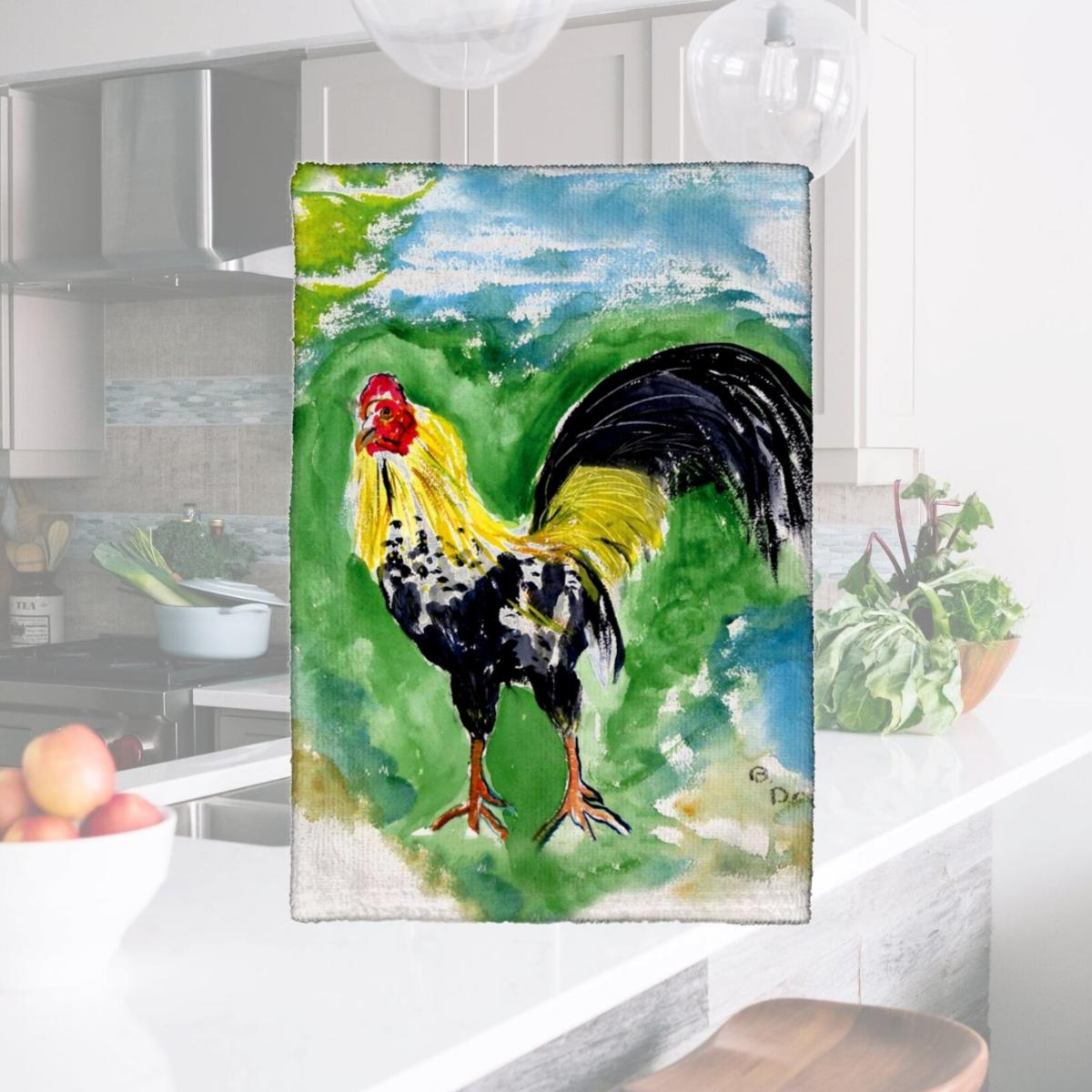 Picture of Betsy Drake KT449 Bantam Rooster Kitchen Towel