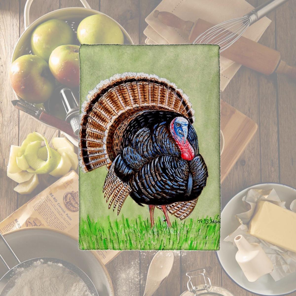 Picture of Betsy Drake KT512 Wild Turkey Kitchen Towel