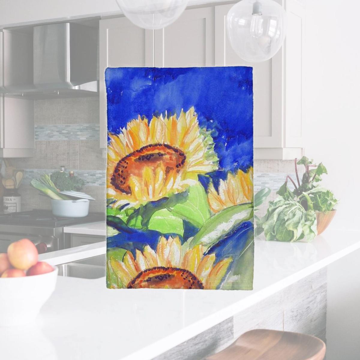 Picture of Betsy Drake KT775 Gold Rising Kitchen Towel