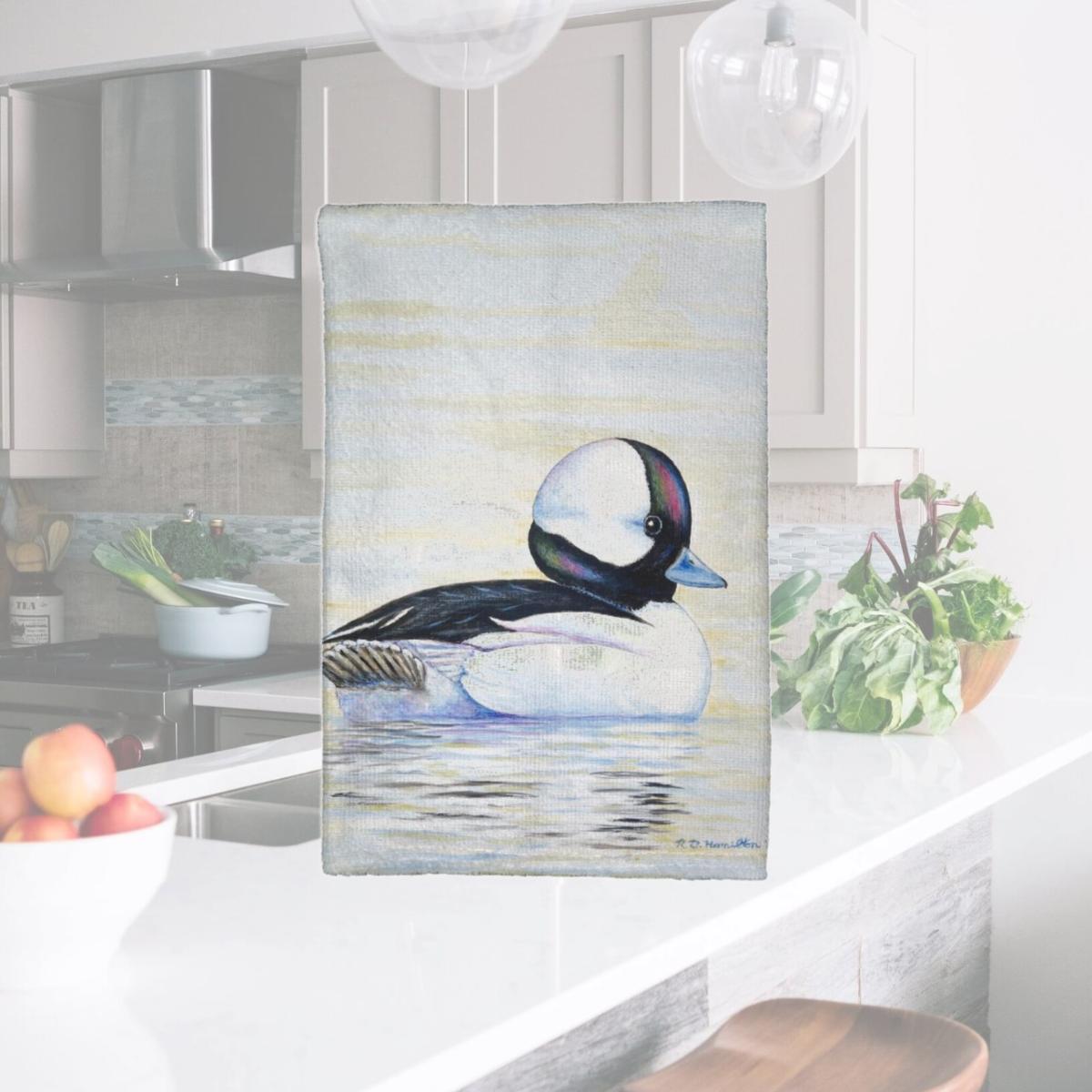Picture of Betsy Drake KT827 Bufflehead Duck Kitchen Towel