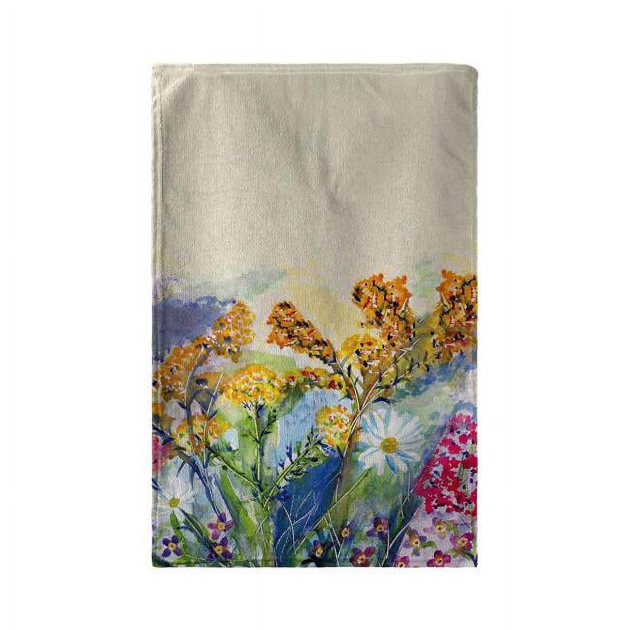 Bt166 Wild Flowers Beach Towel - 30 X 50 In.