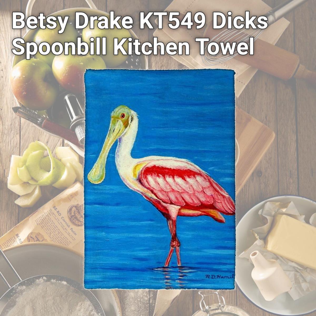 Picture of Betsy Drake KT549 Dicks Spoonbill Kitchen Towel