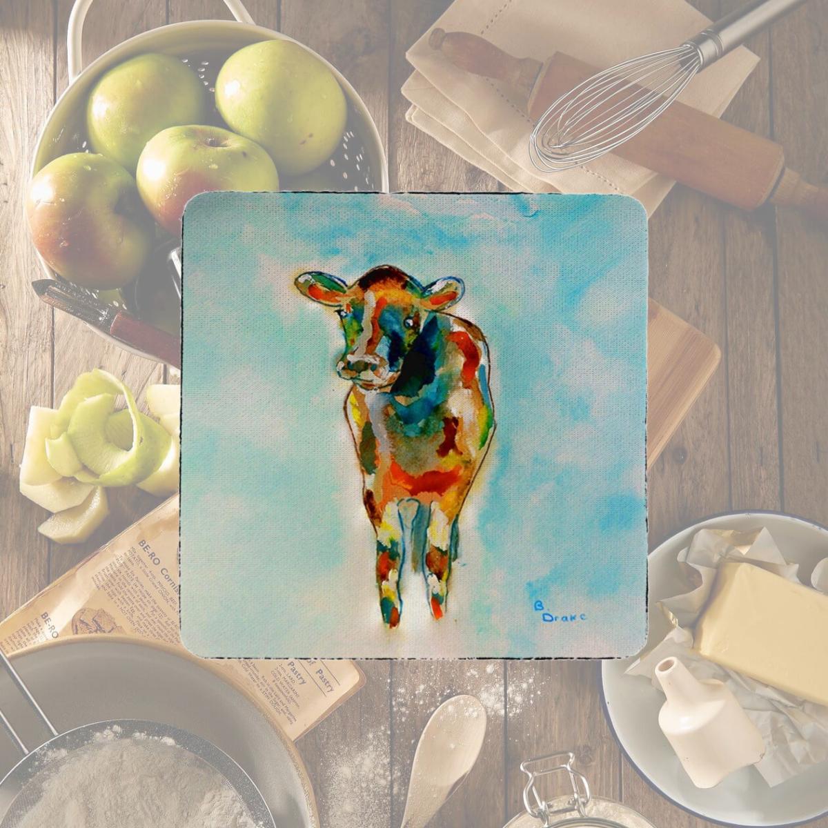 Picture of Betsy Drake CT066 Cow Coaster - Set of 4