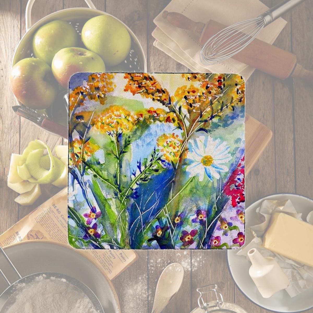 Picture of Betsy Drake CT166 Wild Flowers Coaster - Set of 4