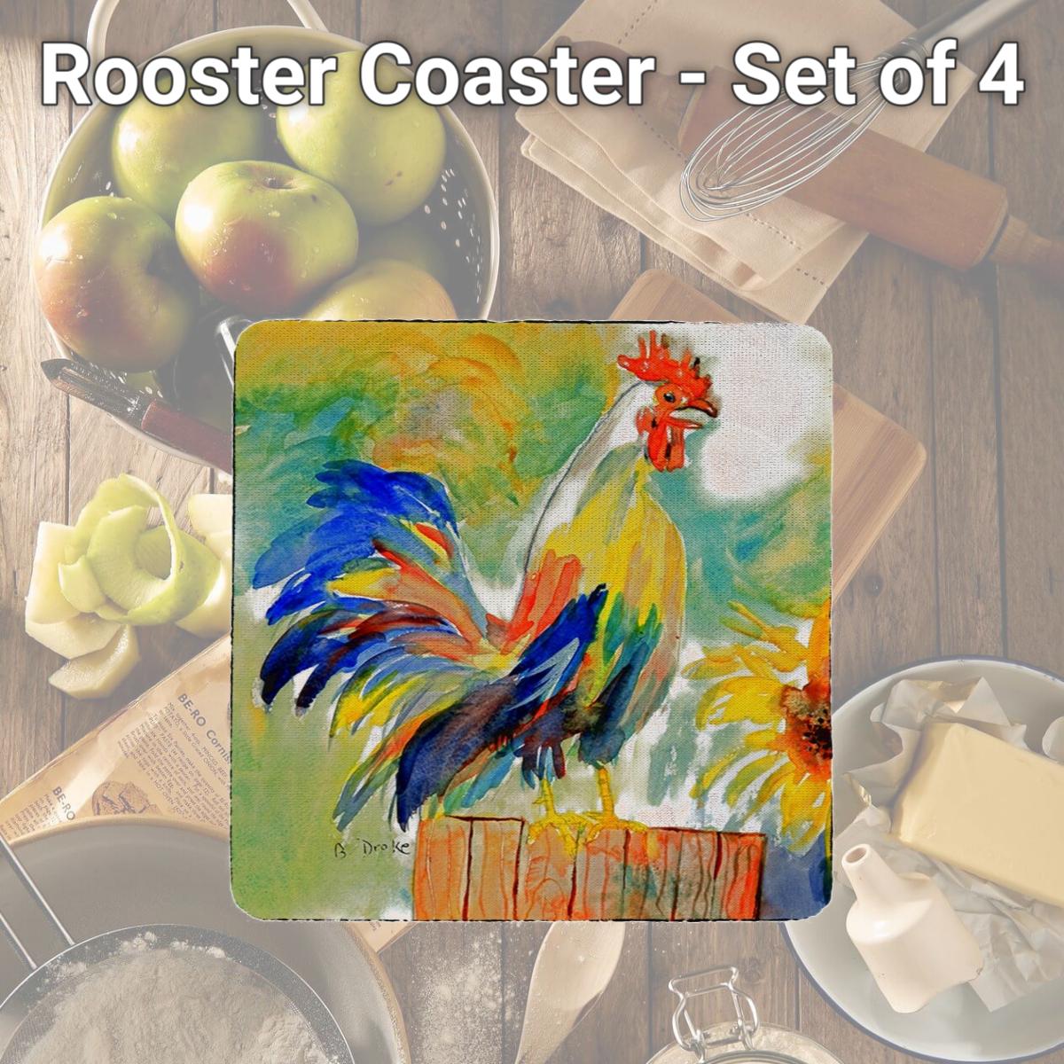 Picture of Betsy Drake CT265 Rooster Coaster - Set of 4