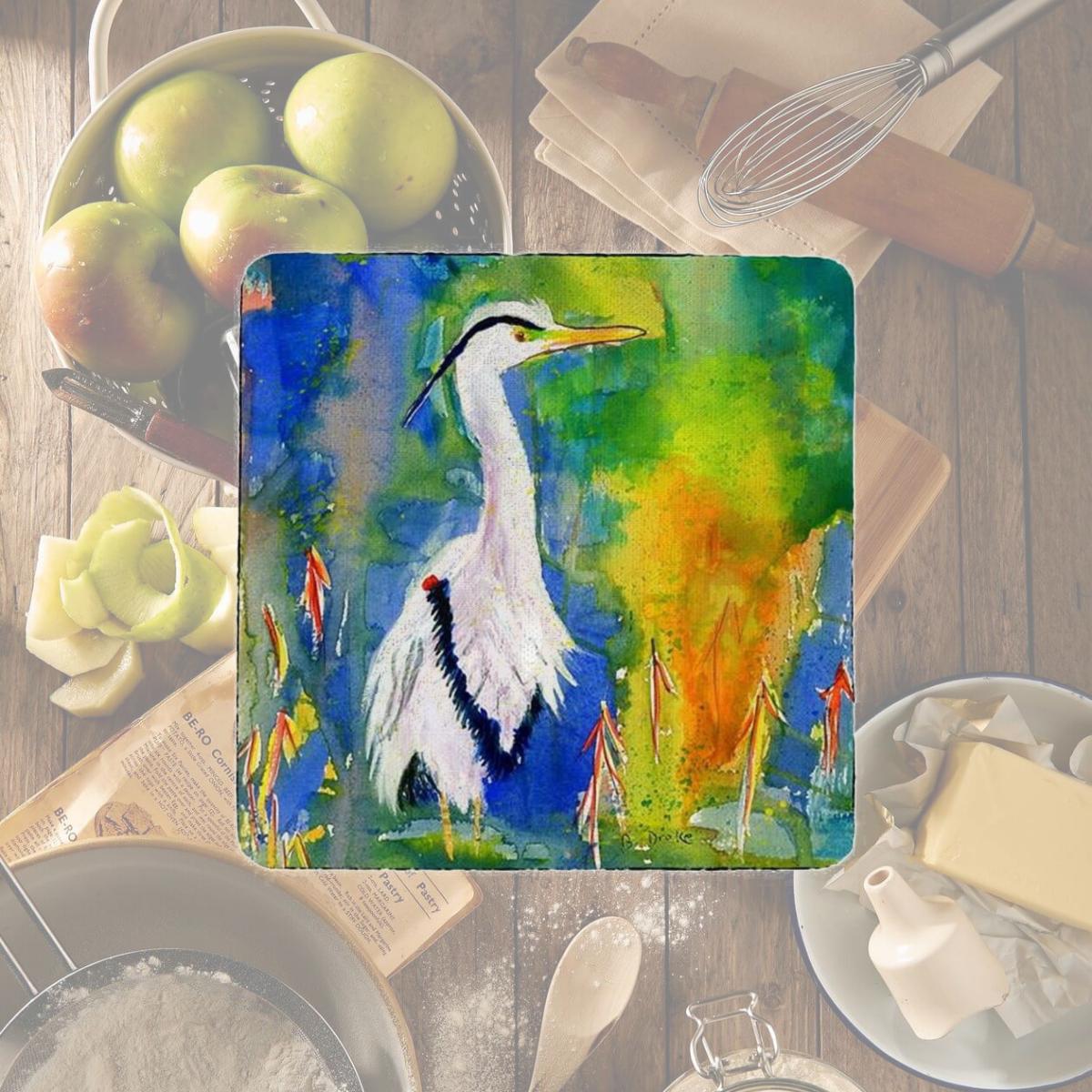 Picture of Betsy Drake CT329 D&Bs Blue Heron Coaster - Set of 4