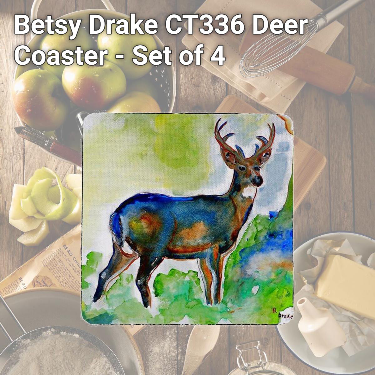 Picture of Betsy Drake CT336 Deer Coaster - Set of 4