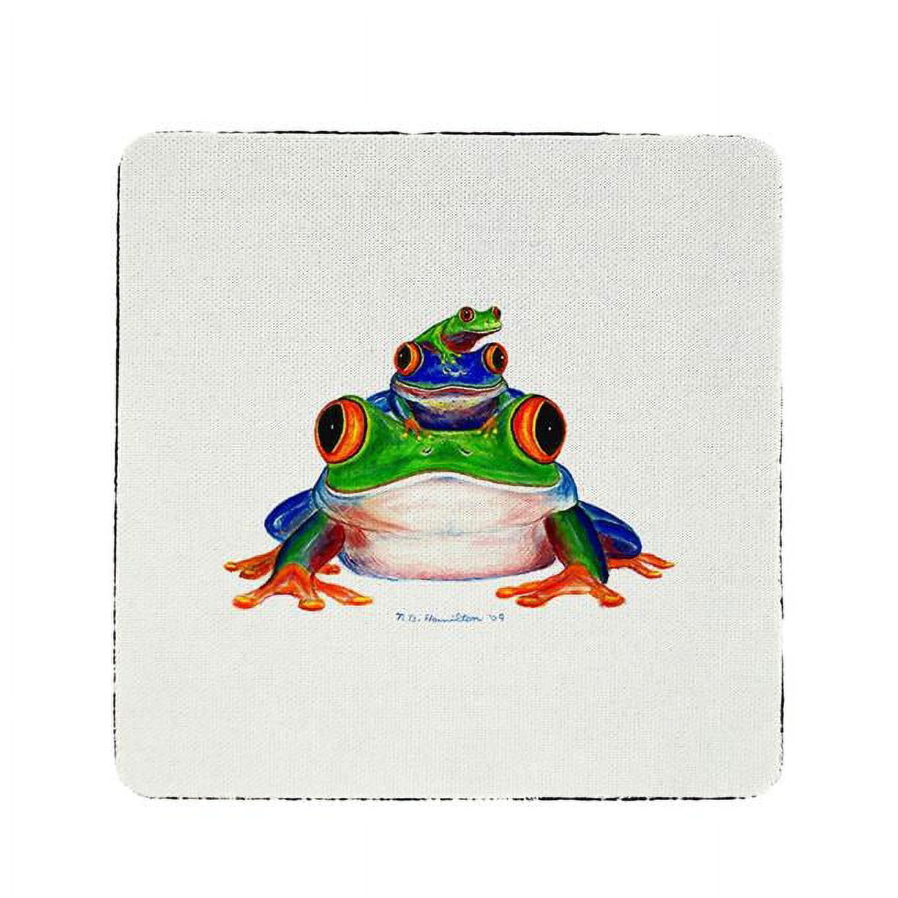 Ct456 Stacked Frogs Coaster - Set Of 4