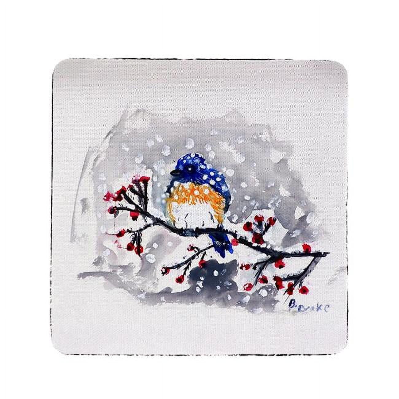Ct515 Bluebird In Snow Coaster - Set Of 4