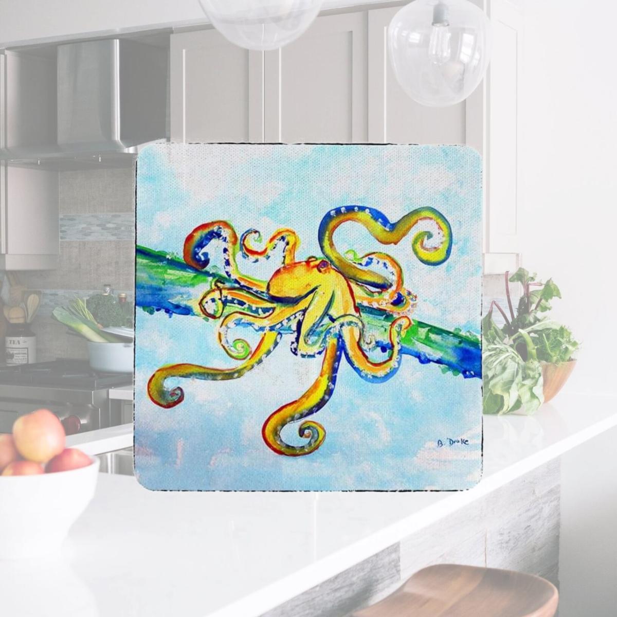 Picture of Betsy Drake CT637 Crazy Octopus Coaster - Set of 4