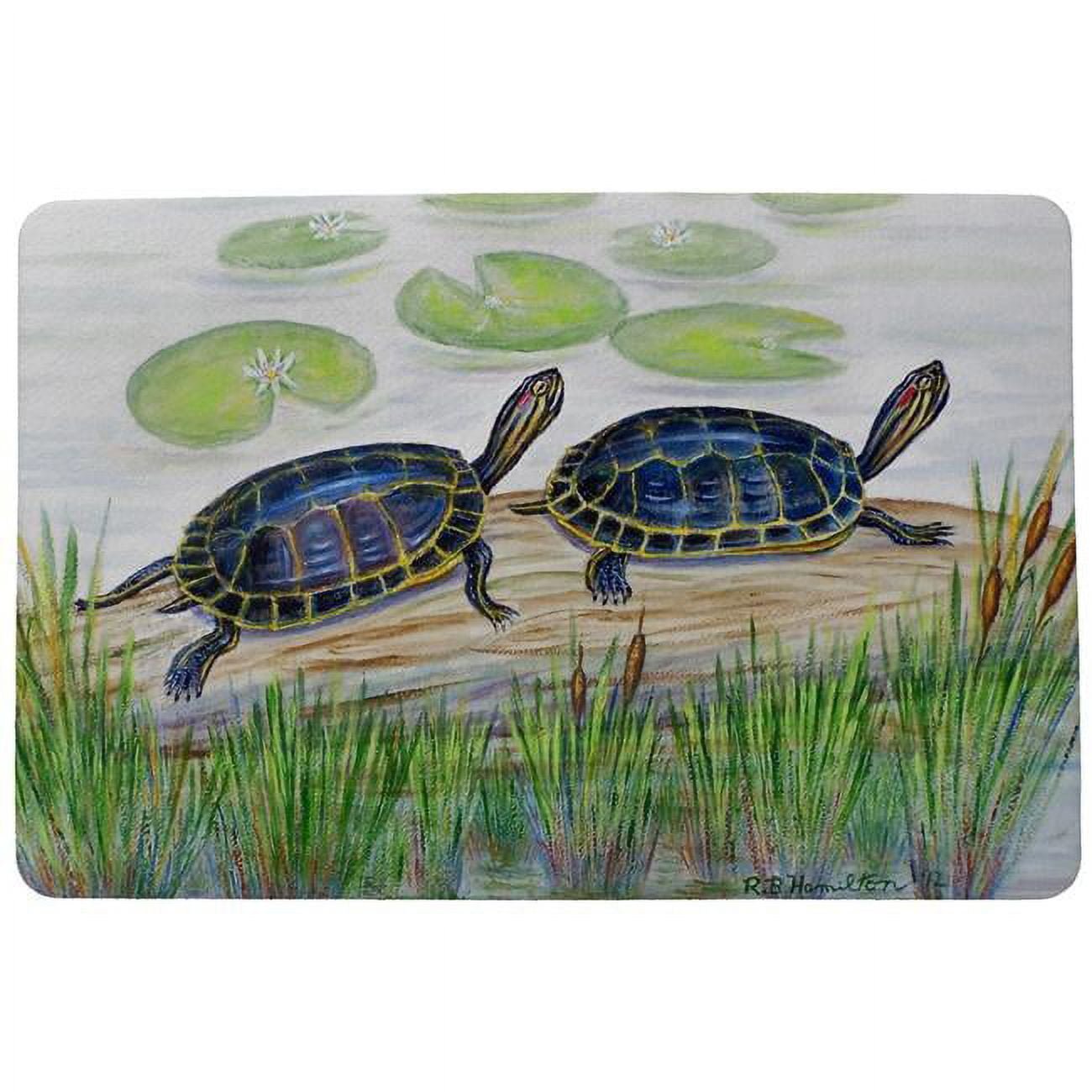 Dm045 Two Turtles Door Mat - 18 X 26 In.