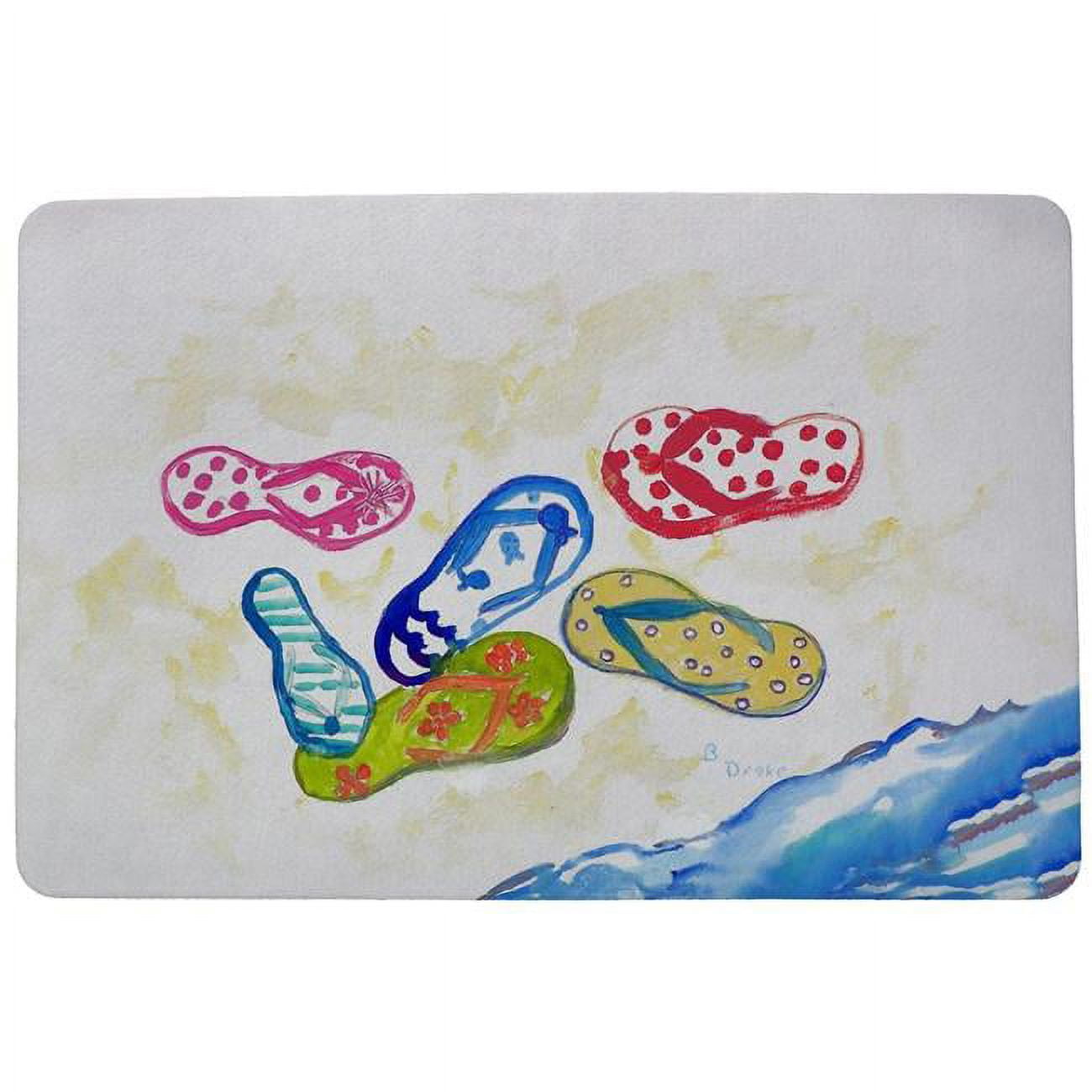 Dm154 Six Flip Flops Door Mat - 18 X 26 In.