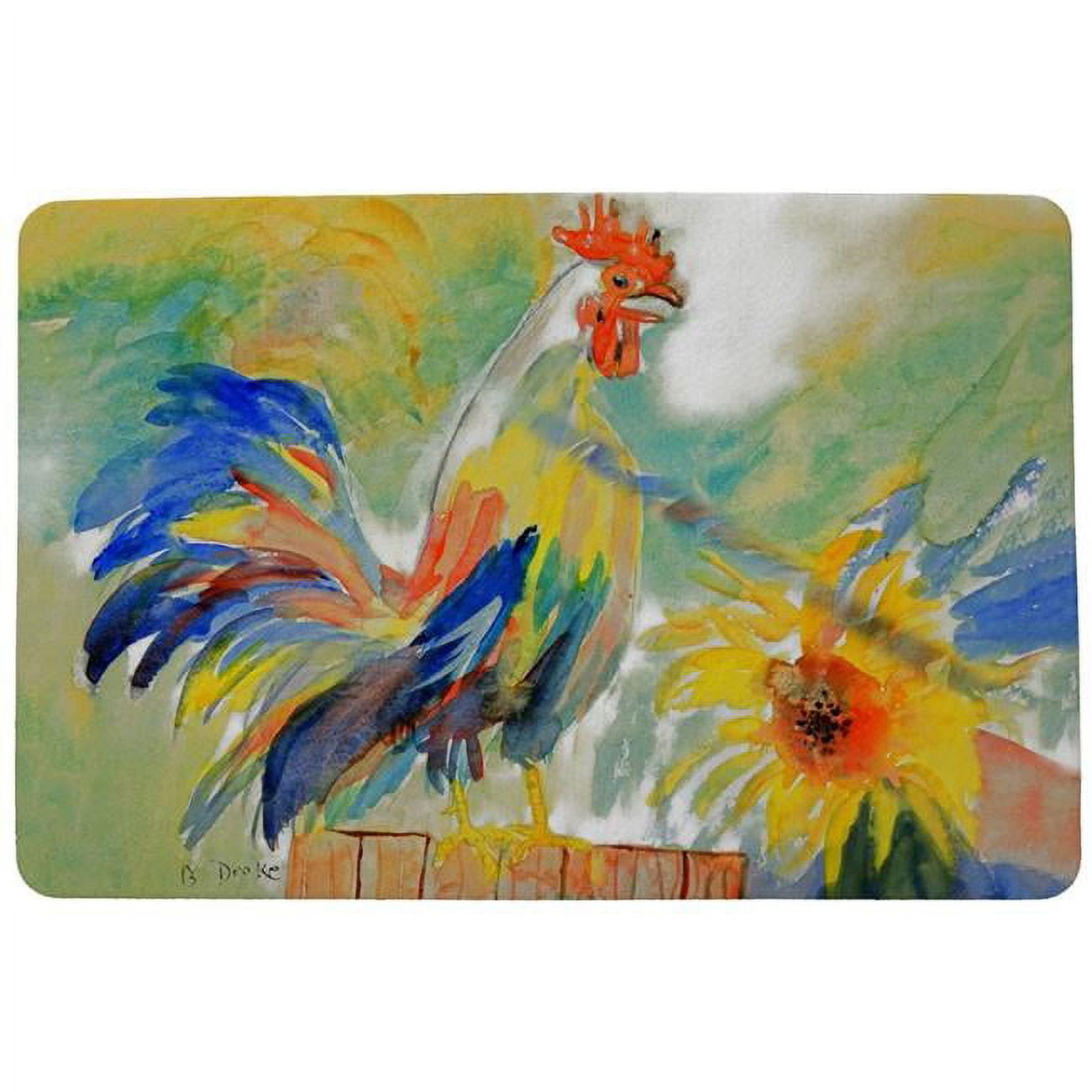 Dm265 Rooster Door Mat - 18 X 26 In.