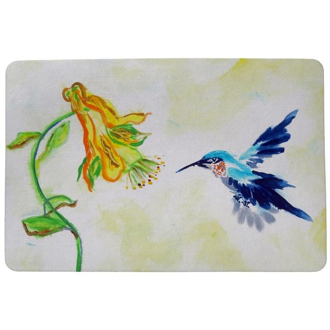 Dm824 Bird & Yellow Flower Door Mat - 18 X 26 In.