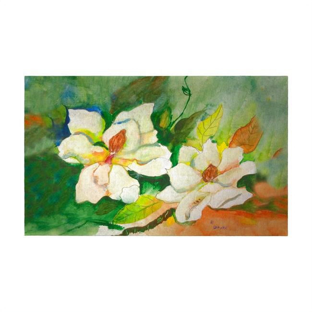 Dm251g Magnolias Door Mat - 30 X 50 In.