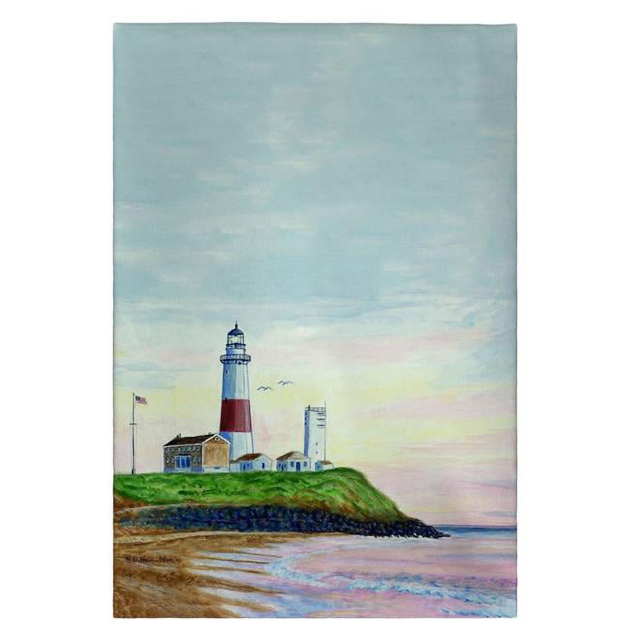 Gt162 Montauk Lighthouse Guest Towel - 20 X 20 In.