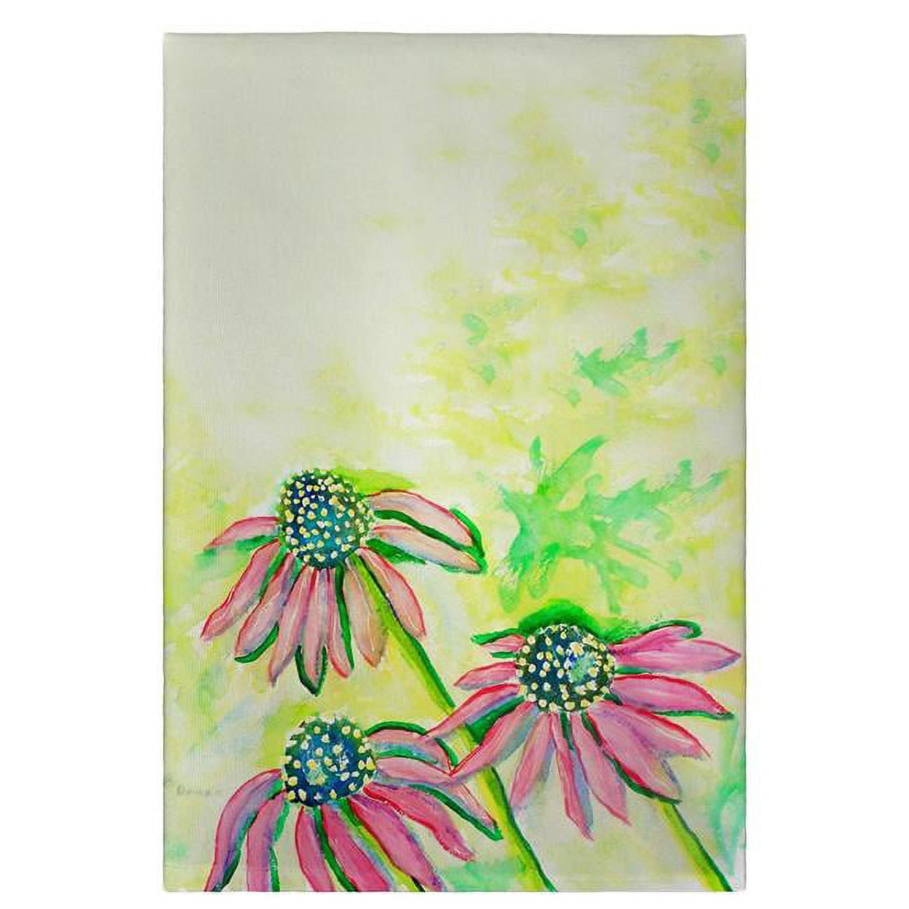 Gt195 Cone Flowers Guest Towel - 20 X 20 In.