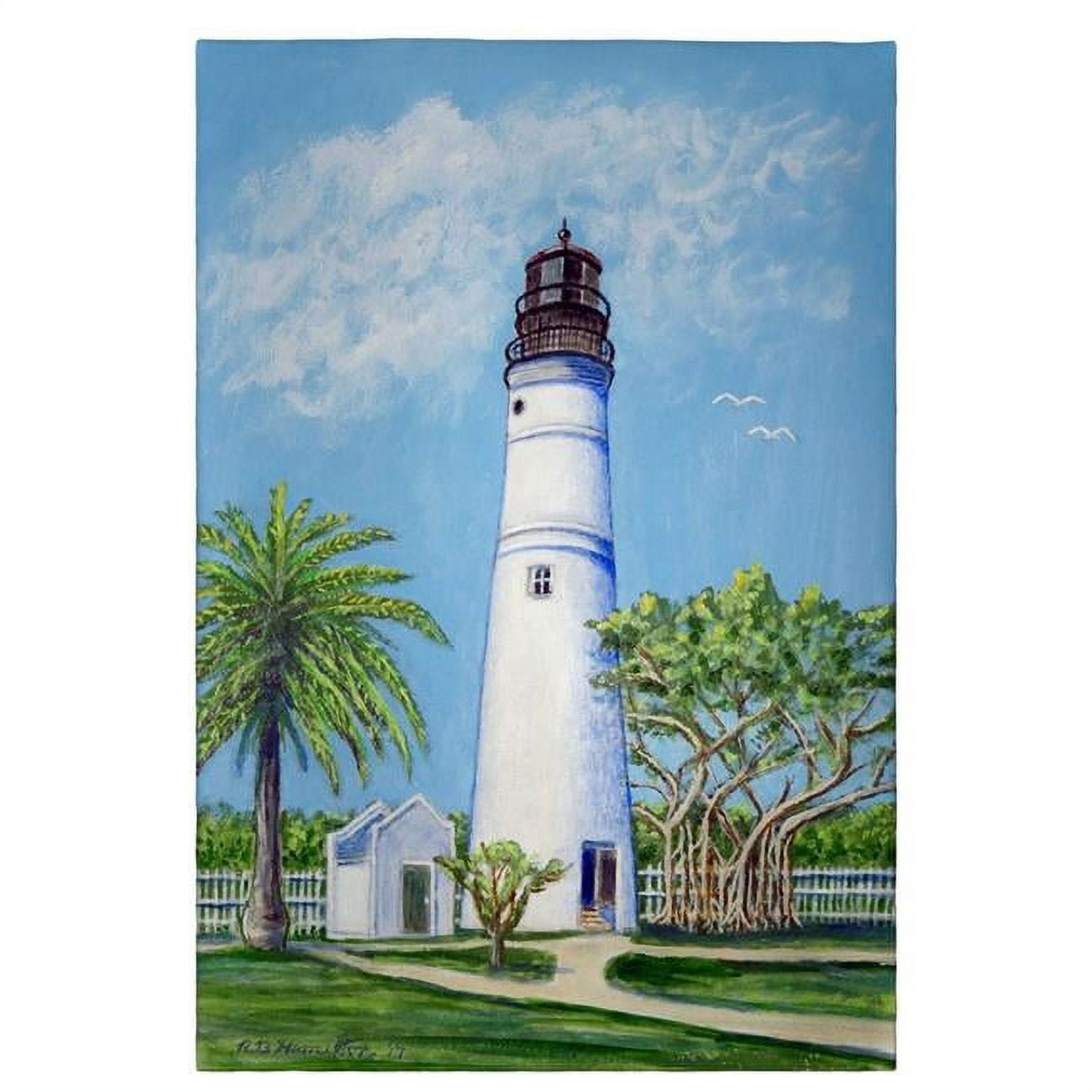 Gt641 Key West Lighthouse Guest Towel - 20 X 20 In.
