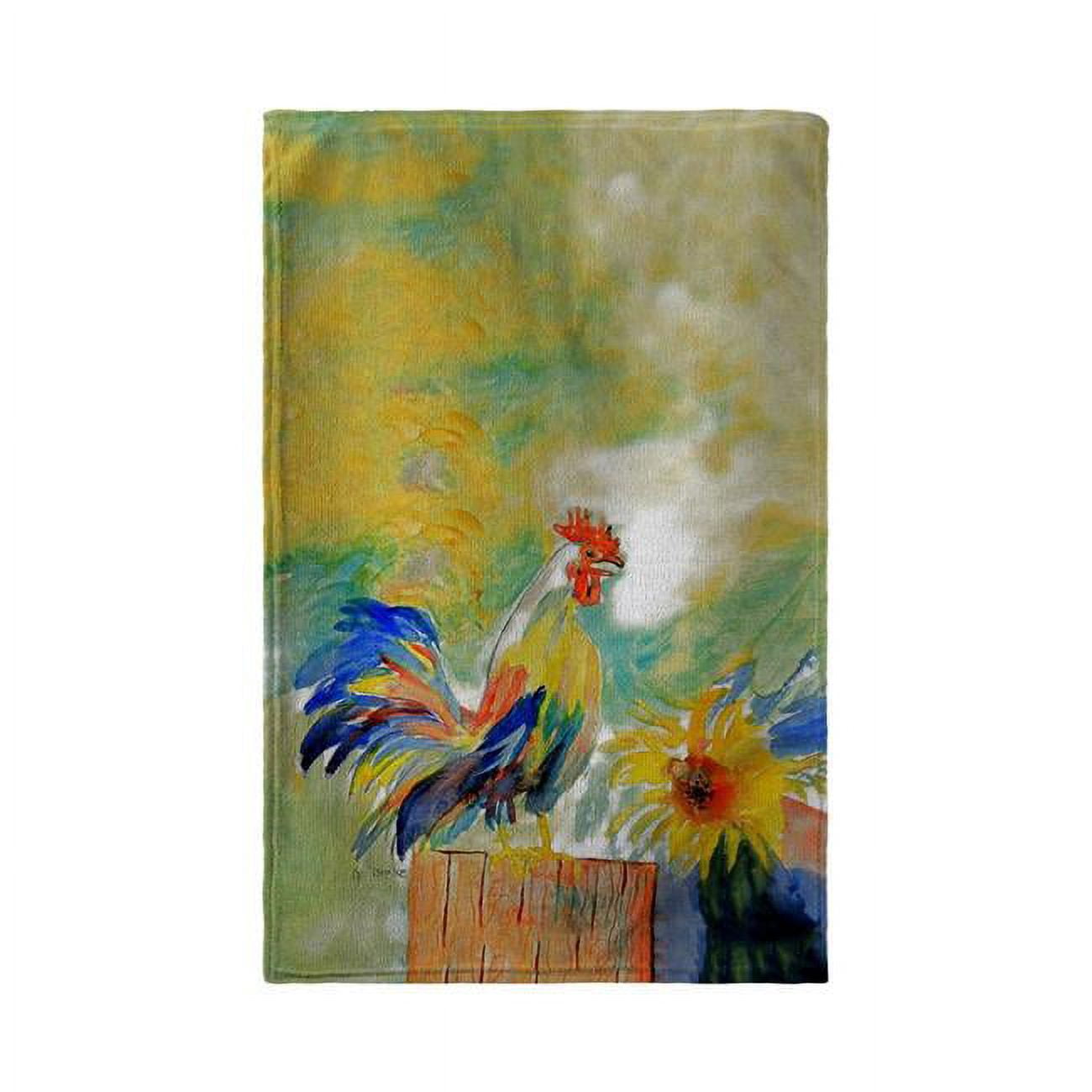 Bt265 30 X 50 In. Betsys Rooster Beach Towel