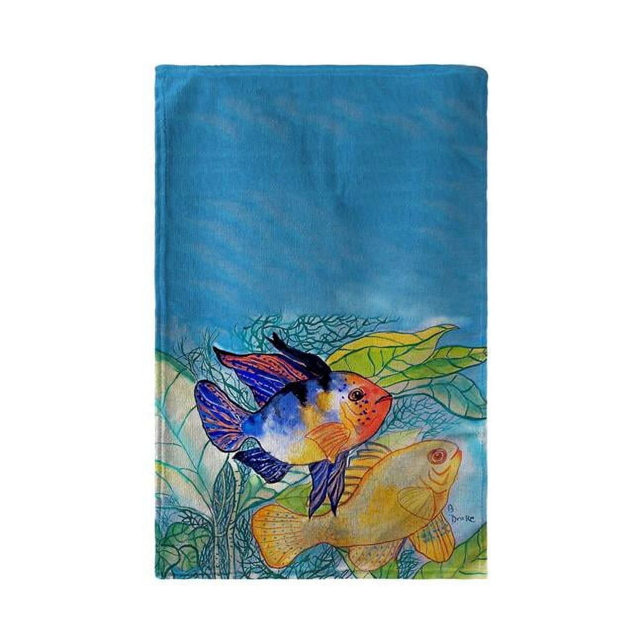 Bt300 30 X 50 In. Betsys Two Fish Beach Towel