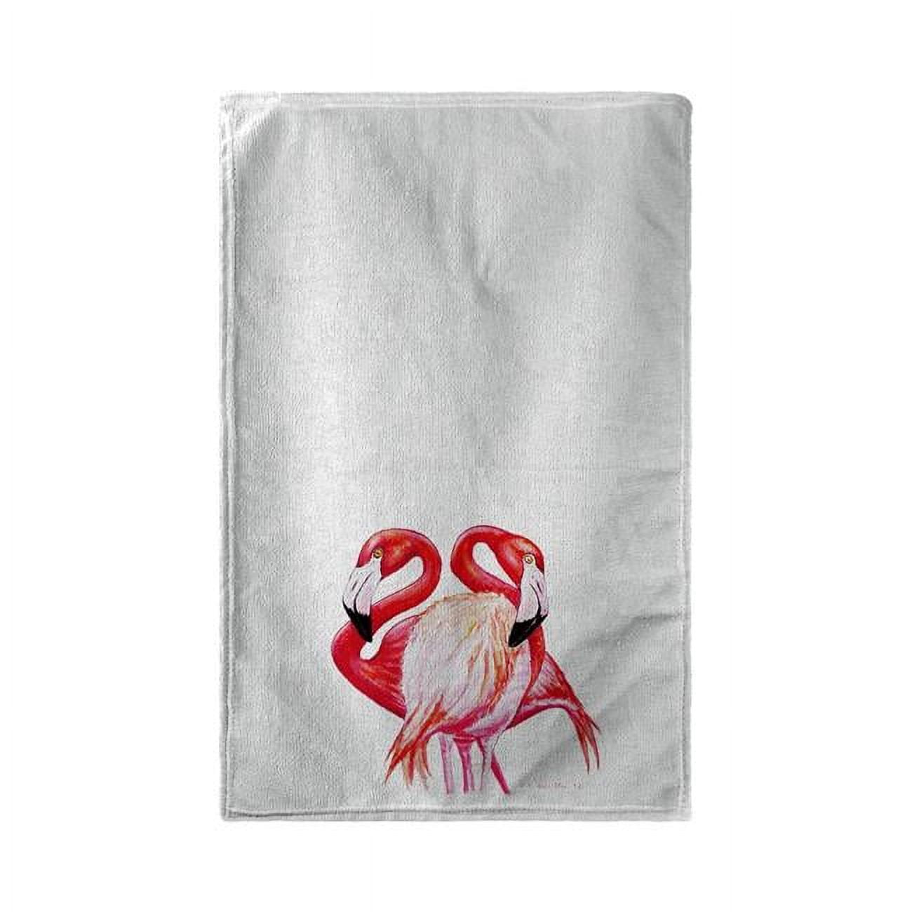 Bt384 30 X 50 In. Two Flamingos Beach Towel