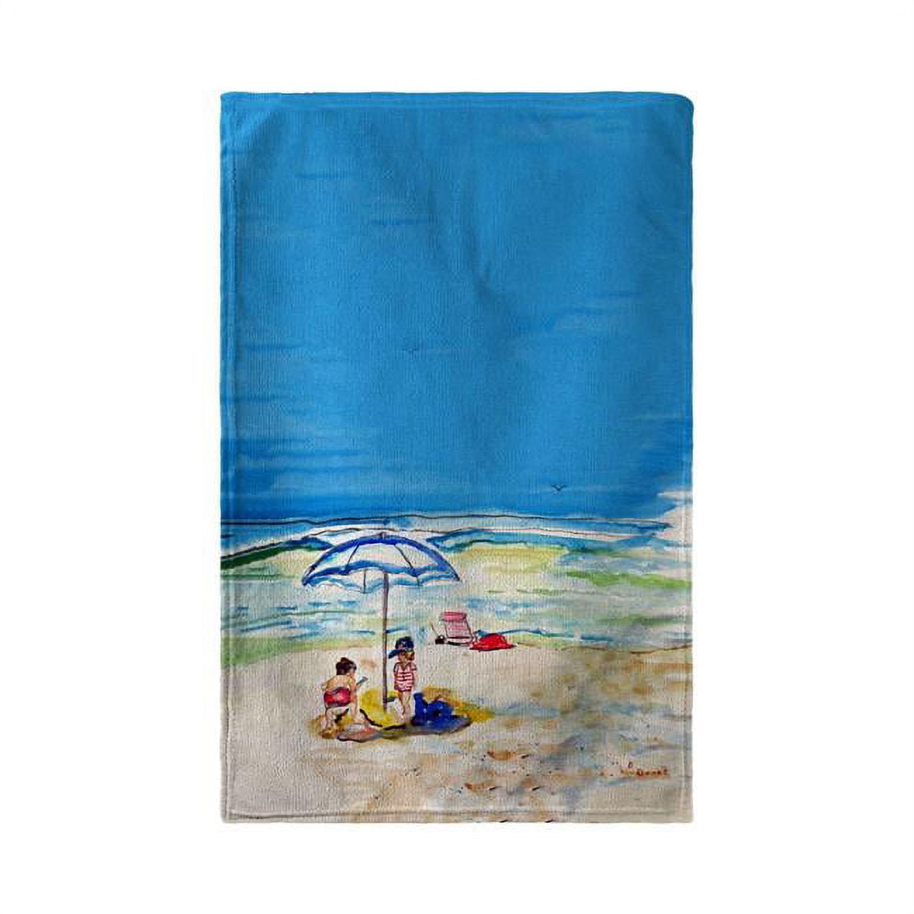 Bt391 30 X 50 In. Playing On The Beach Beach Towel
