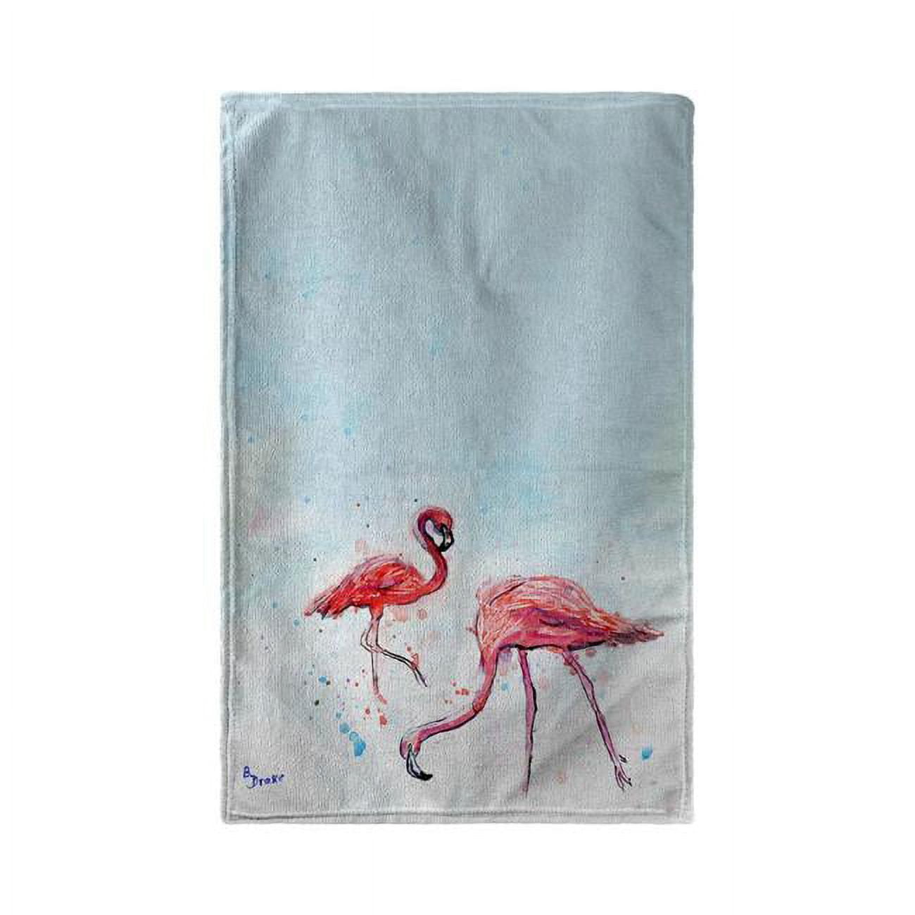 Bt643 30 X 50 In. Funky Flamingos Beach Towel