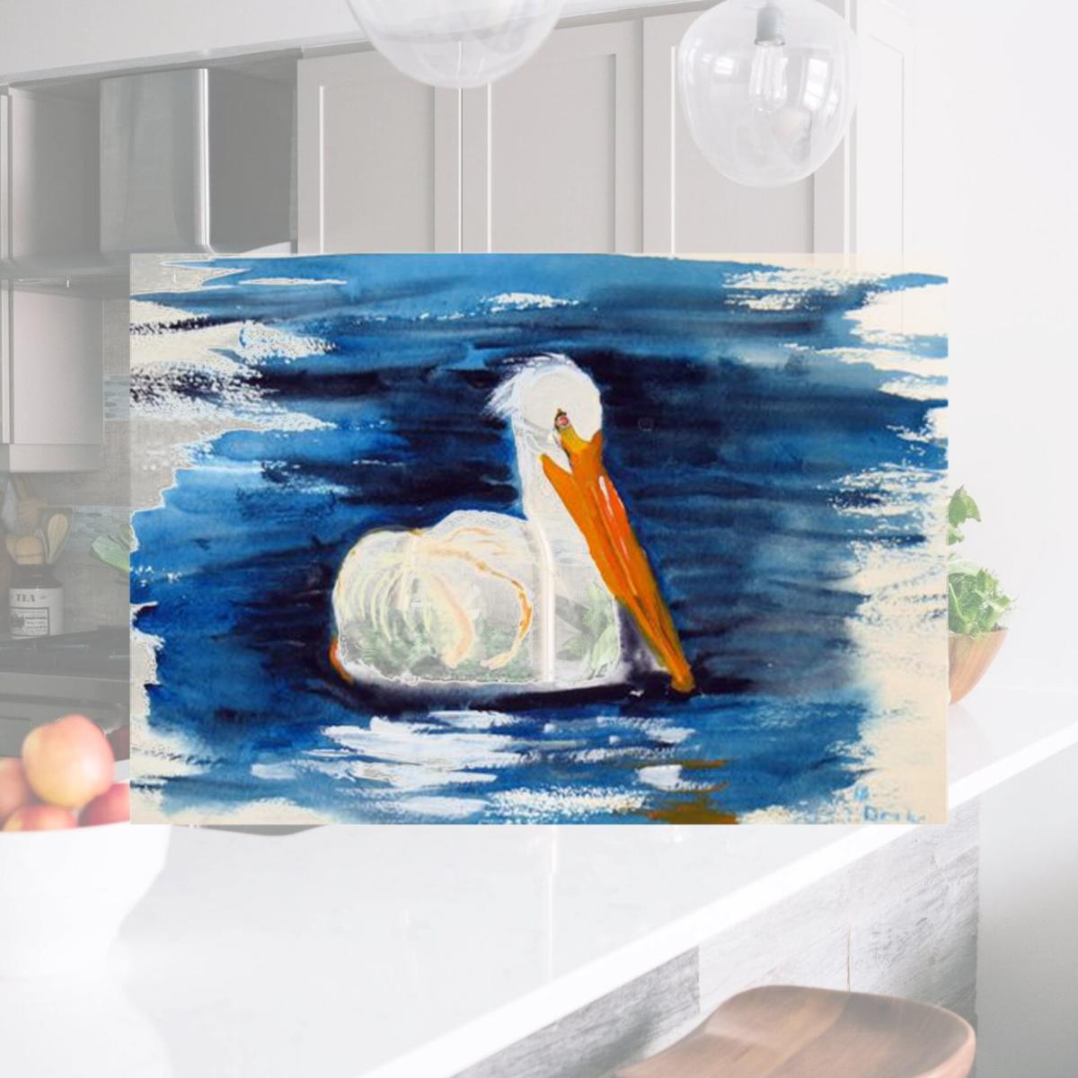 Picture of Betsy Drake KT382 16 x 25 in. Spring Creek Pelican Kitchen Towel