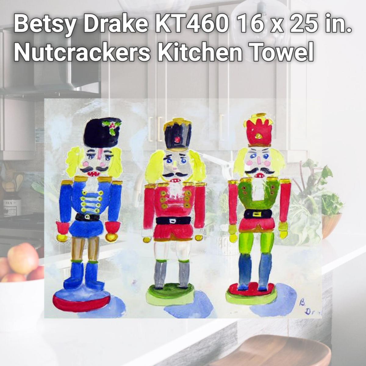 Picture of Betsy Drake KT460 16 x 25 in. Nutcrackers Kitchen Towel