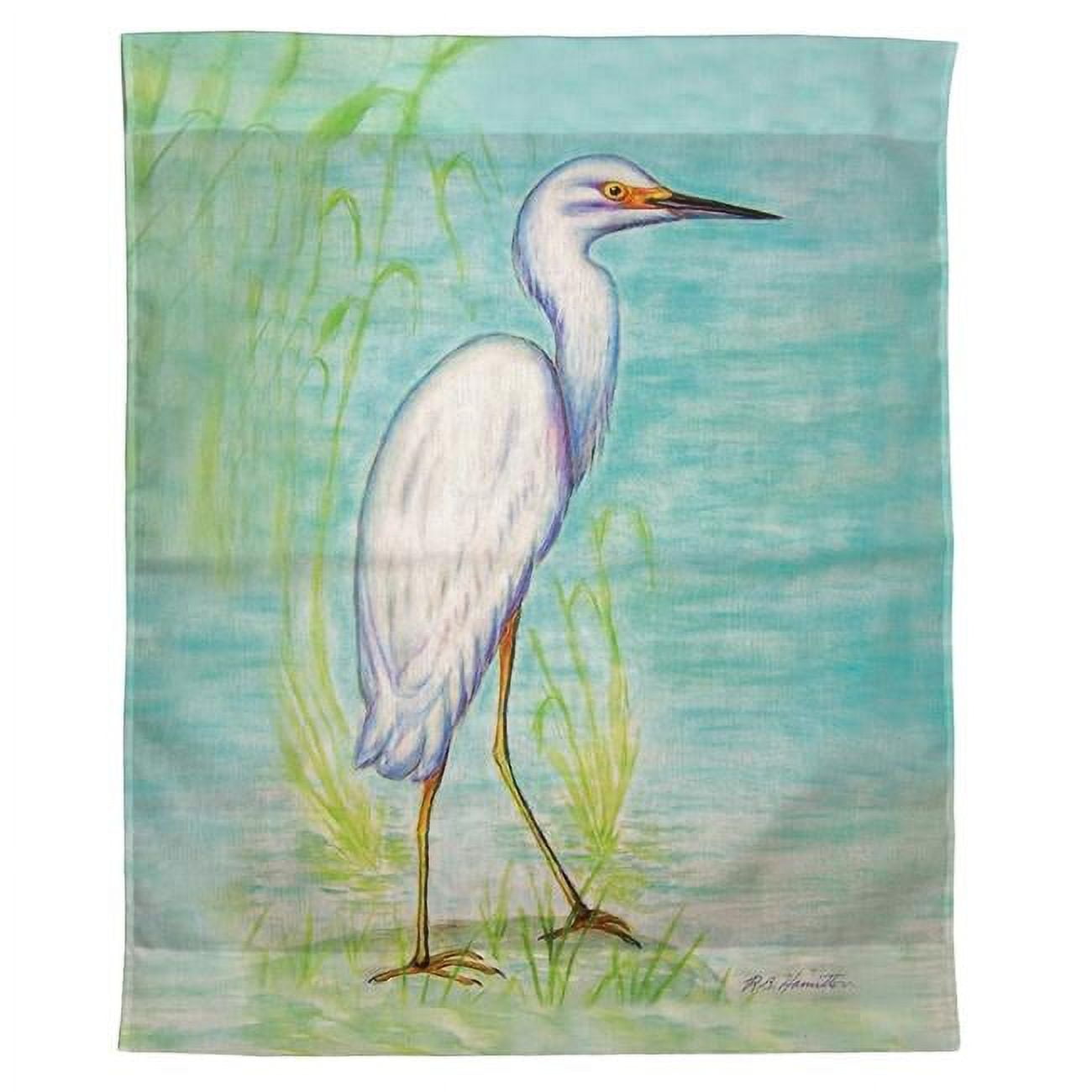 Tp025 24 X 30 In. Snowy Egret Outdoor Wall Hanging