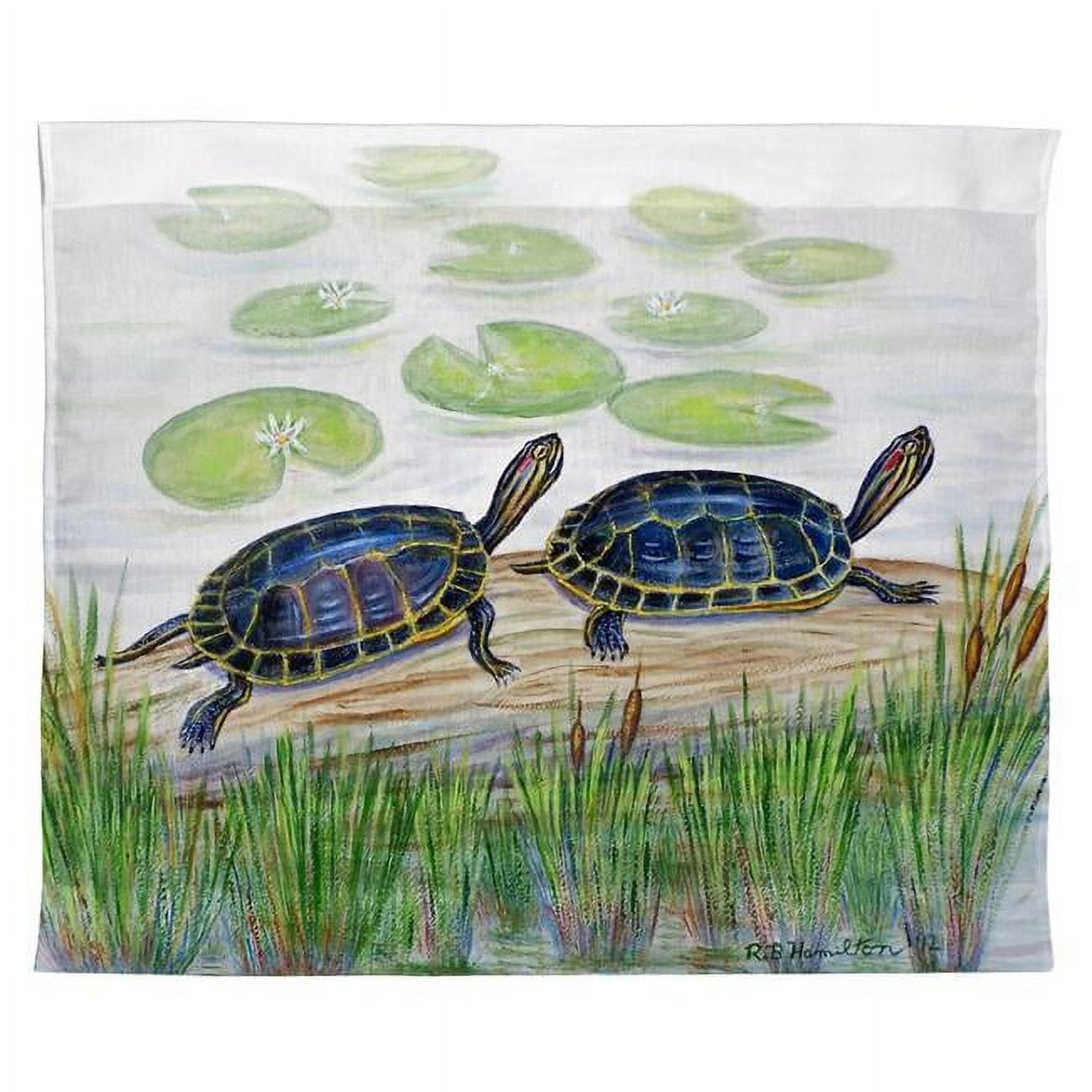 Tp045 24 X 30 In. Two Turtles Outdoor Wall Hanging