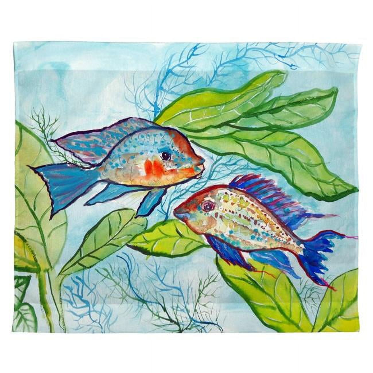 Tp642 24 X 30 In. Pair Of Fish Outdoor Wall Hanging