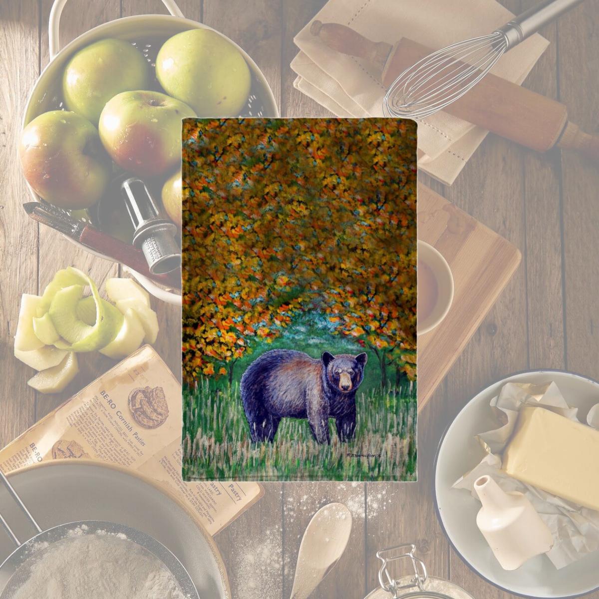 Picture of Betsy Drake KT536 16 x 25 in. Black Bear Kitchen Towel