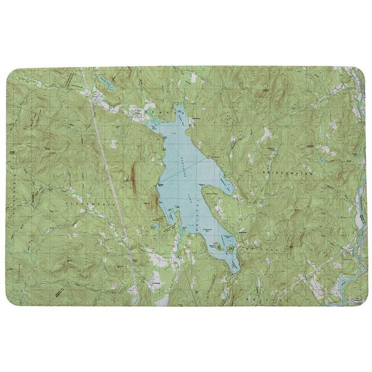 Dm794 18 X 26 In. Newfound Lake, Nh Nautical Map Small Door Mat