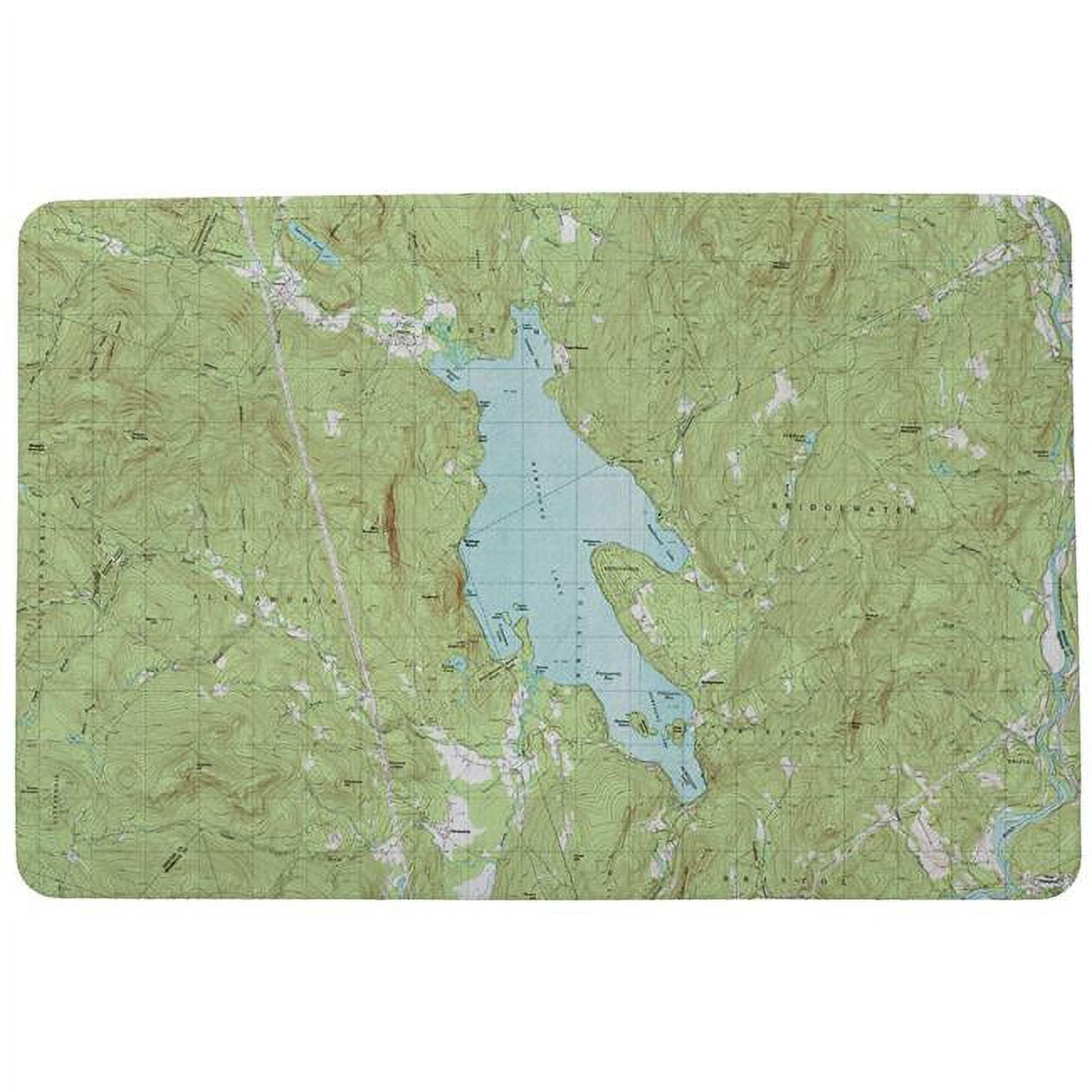 Dm794g 30 X 50 In. Newfound Lake, Nh Nautical Map Large Door Mat