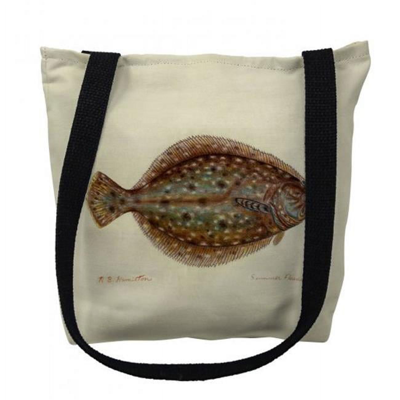 Ty014rm 16 X 16 In. Flounder Right Tote Bag - Medium