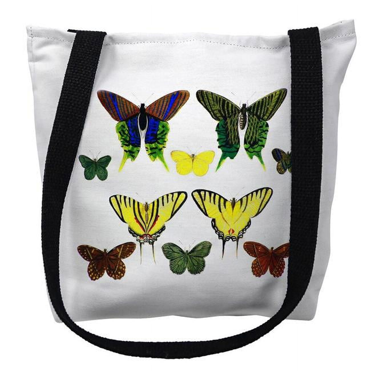Ty028apm 16 X 16 In. Green Butterflies Tote Bag - Medium