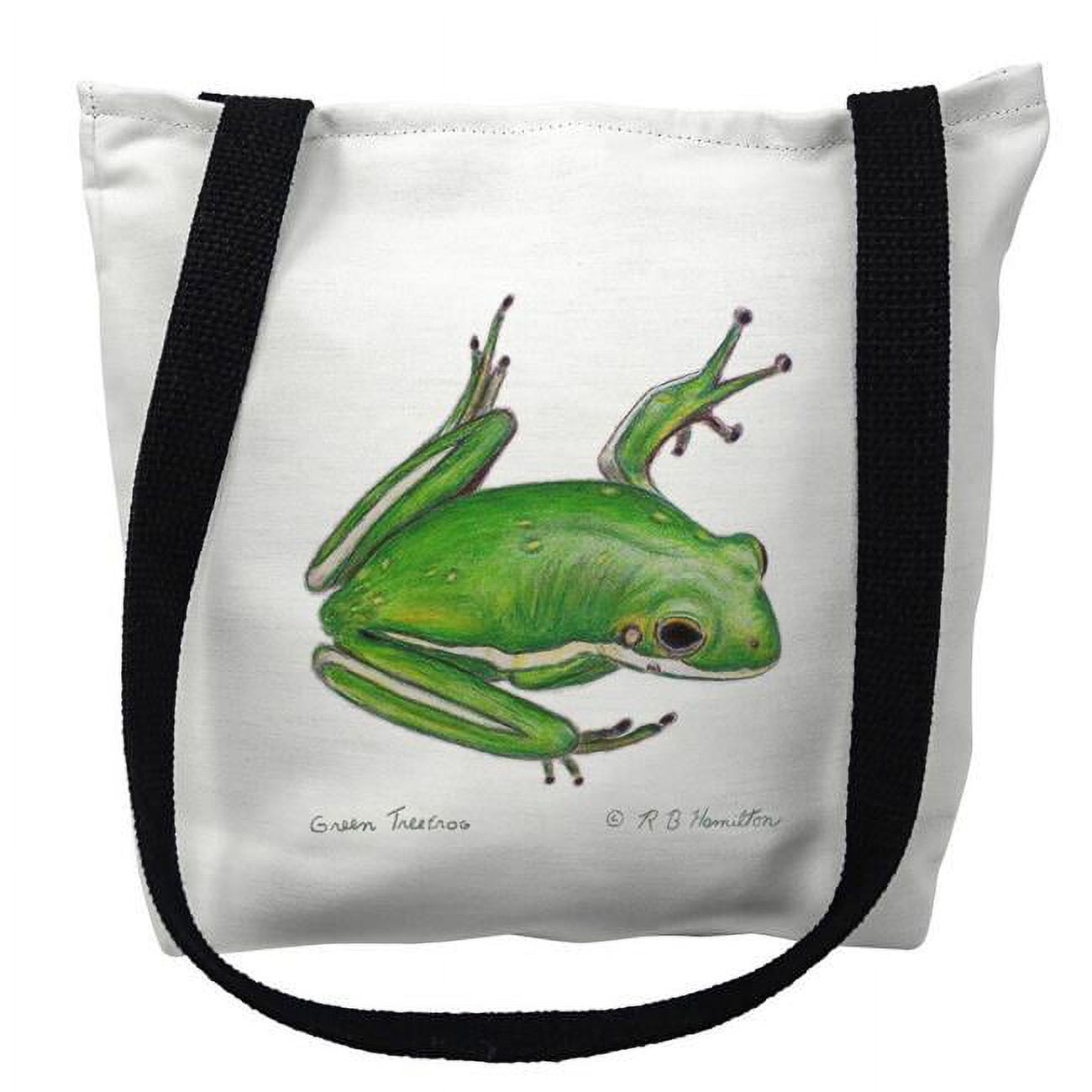 Ty040m 16 X 16 In. Green Treefrog Tote Bag - Medium