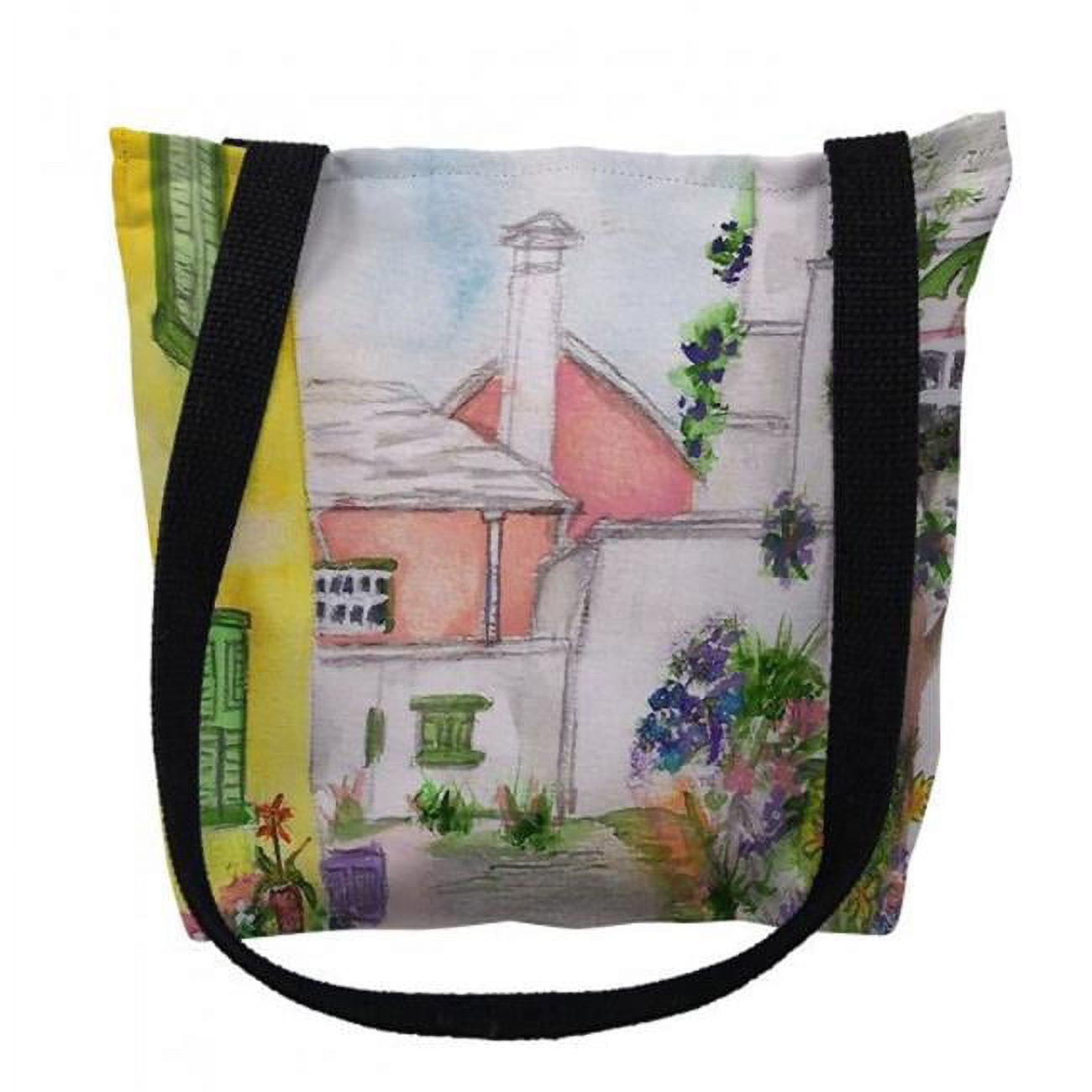 Ty108m 16 X 16 In. Yellow House Tote Bag - Medium