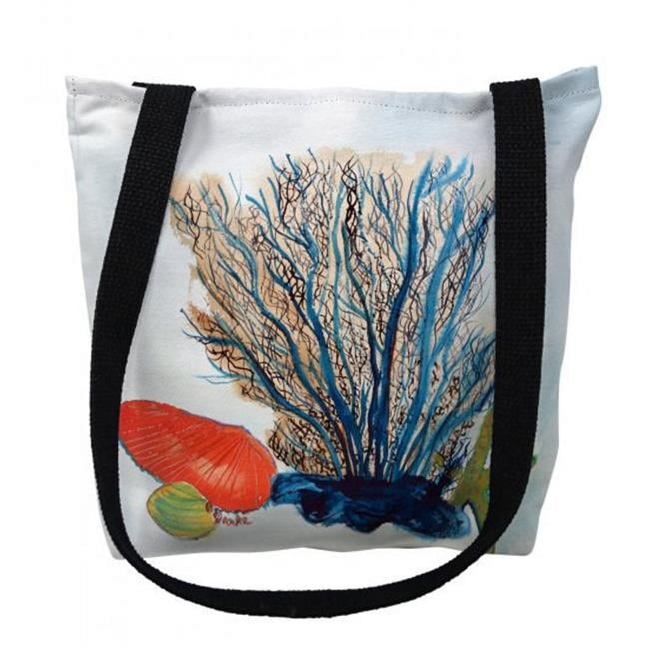 Ty1070m 16 X 16 In. Coral & Shells Tote Bag - Medium