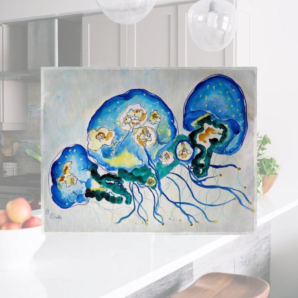 Picture of Betsy Drake PM1020 Multi-Jellyfish Place Mat - Set of 4