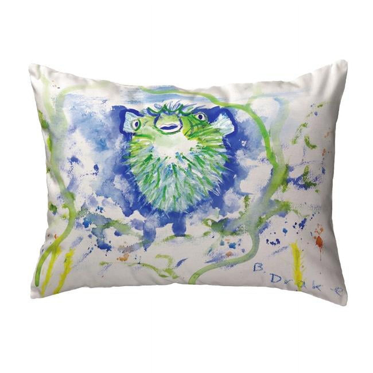 UPC 796258965023 product image for KS541 11 x 14 in. Spiney Puffer Small No-Cord Indoor & Outdoor Pillow | upcitemdb.com