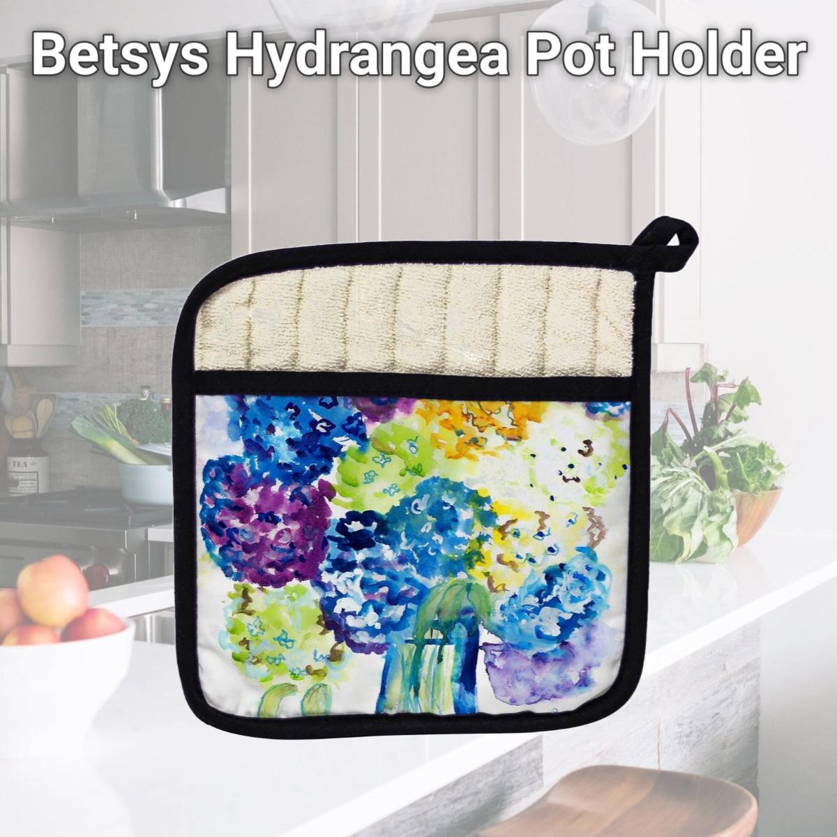 Picture of Betsy Drake PT022 Betsys Hydrangea Pot Holder