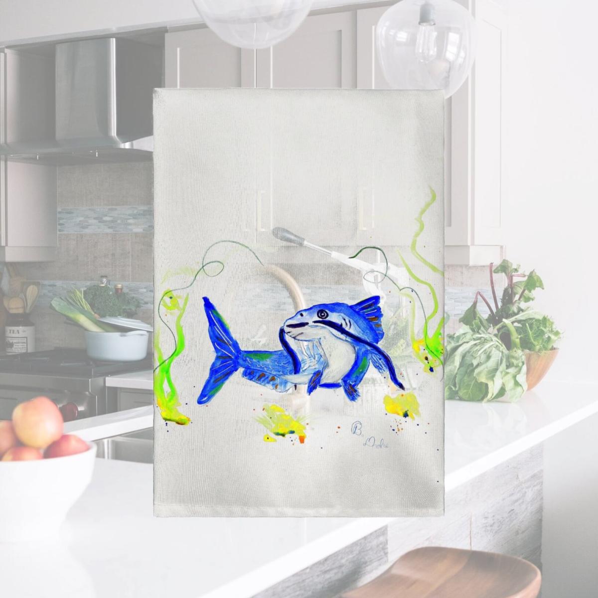 Picture of Betsy Drake GT741 Betsys Catfish Guest Towel