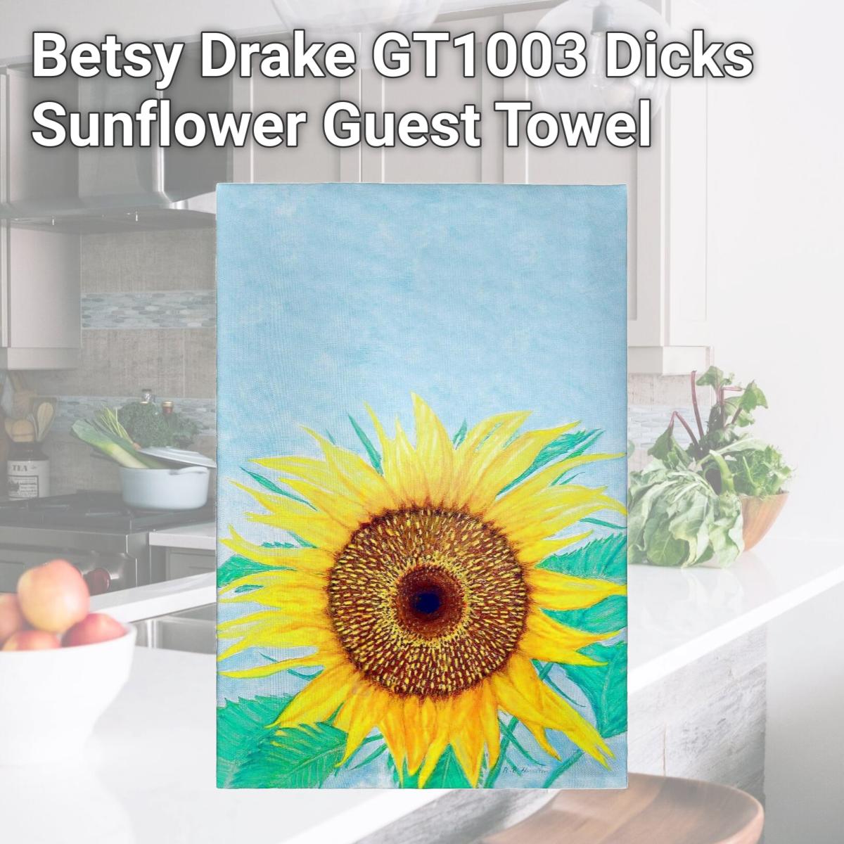 Picture of Betsy Drake GT1003 Dicks Sunflower Guest Towel