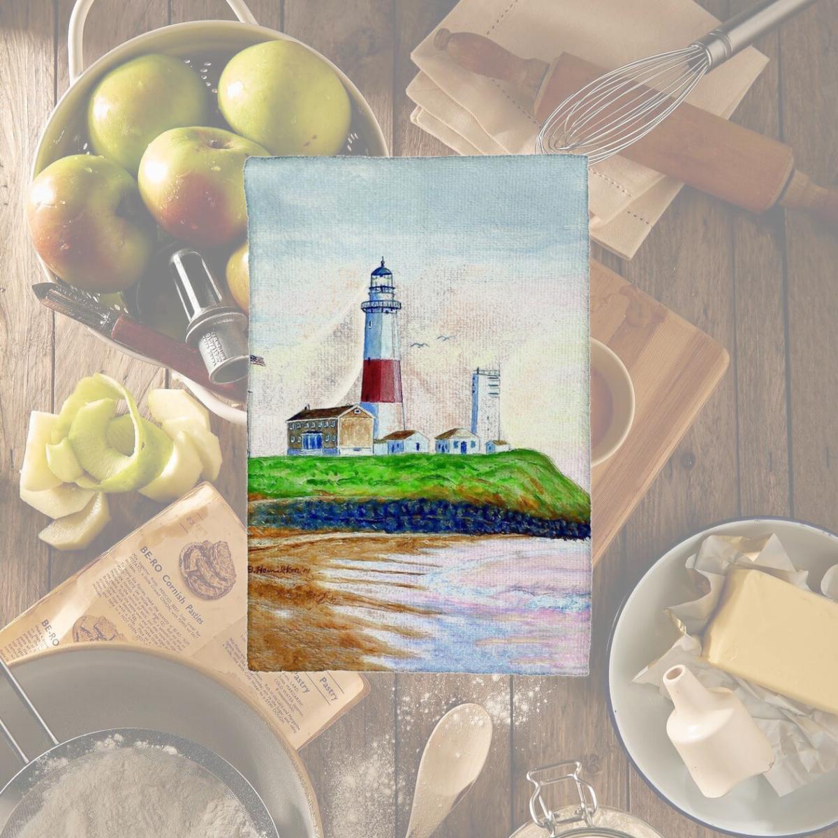 Picture of Betsy Drake KT162 Montauk Lighthouse Kitchen Towel