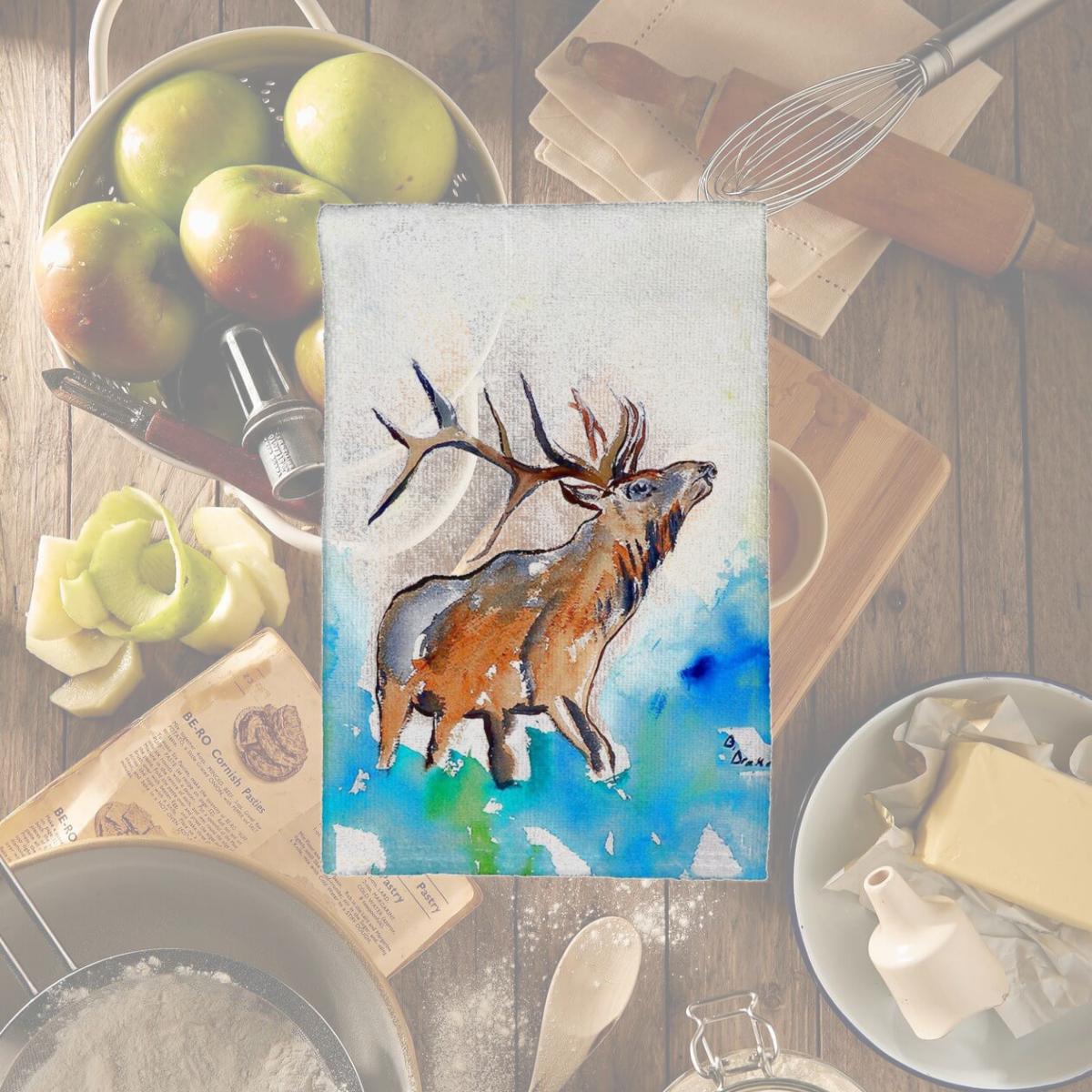 Picture of Betsy Drake KT237 Elk Kitchen Towel